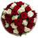 букет из красных и белых роз. Чжухай